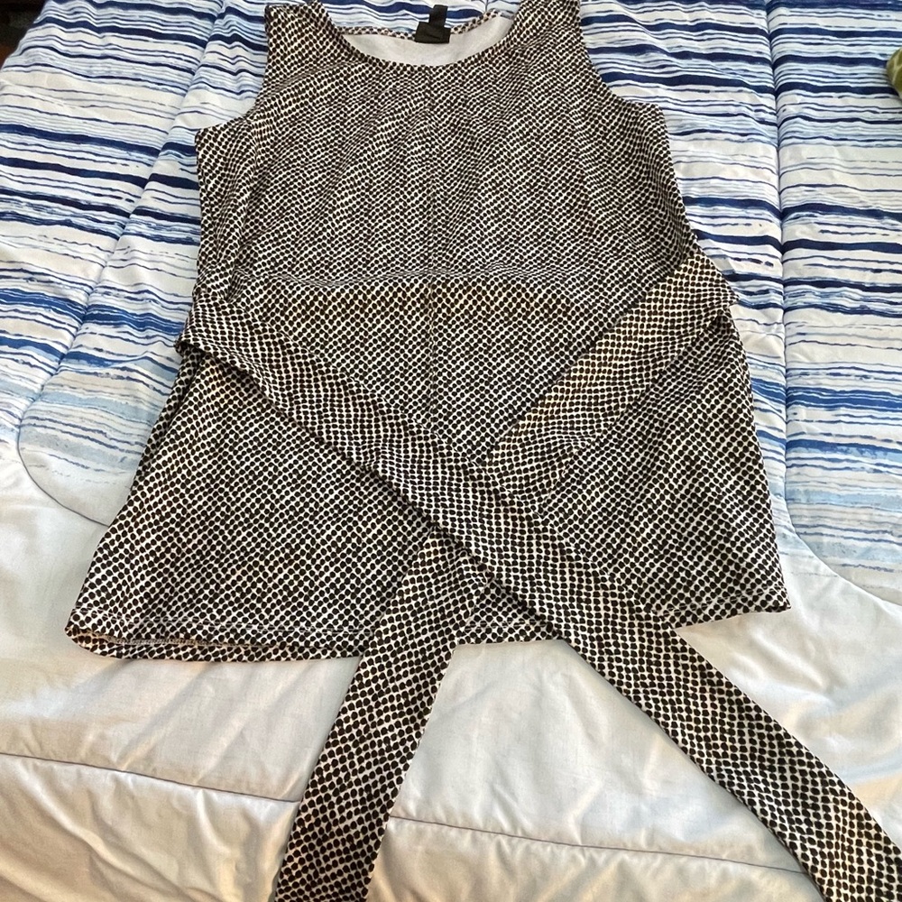 Worthington Black and White Patterned Dress